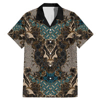 Madiba Nelson Mandela Family Matching Mermaid Dress and Hawaiian Shirt Indonesia Batik Black - Wonder Print Shop