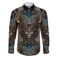 Madiba Nelson Mandela Family Matching Summer Maxi Dress and Hawaiian Shirt Indonesia Batik Black - Wonder Print Shop