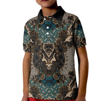 Madiba Nelson Mandela Kid Polo Shirt Indonesia Batik Black - Wonder Print Shop
