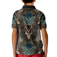 Madiba Nelson Mandela Kid Polo Shirt Indonesia Batik Black - Wonder Print Shop
