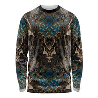 Madiba Nelson Mandela Long Sleeve Shirt Indonesia Batik Black - Wonder Print Shop