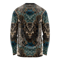 Madiba Nelson Mandela Long Sleeve Shirt Indonesia Batik Black - Wonder Print Shop