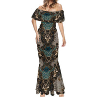 Madiba Nelson Mandela Mermaid Dress Indonesia Batik Black - Wonder Print Shop