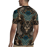 Madiba Nelson Mandela Rugby Jersey Indonesia Batik Black - Wonder Print Shop