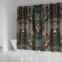 Madiba Nelson Mandela Shower Curtain Indonesia Batik Black - Wonder Print Shop