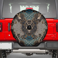 Madiba Nelson Mandela Spare Tire Cover Indonesia Batik Black - Wonder Print Shop