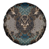 Madiba Nelson Mandela Spare Tire Cover Indonesia Batik Black - Wonder Print Shop