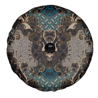 Madiba Nelson Mandela Spare Tire Cover Indonesia Batik Black - Wonder Print Shop