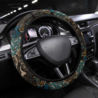 Madiba Nelson Mandela Steering Wheel Cover Indonesia Batik Black - Wonder Print Shop