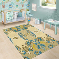 Madiba Nelson Mandela Area Rug Indonesia Batik Yellow Bule - Wonder Print Shop