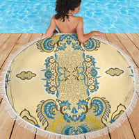 Madiba Nelson Mandela Beach Blanket Indonesia Batik Yellow Bule - Wonder Print Shop