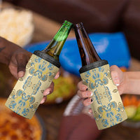 Madiba Nelson Mandela 4 in 1 Can Cooler Tumbler Indonesia Batik Yellow Bule - Wonder Print Shop