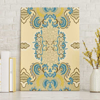 Madiba Nelson Mandela Canvas Wall Art Indonesia Batik Yellow Bule - Wonder Print Shop