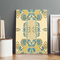 Madiba Nelson Mandela Canvas Wall Art Indonesia Batik Yellow Bule - Wonder Print Shop