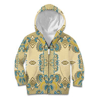Madiba Nelson Mandela Kid Hoodie Indonesia Batik Yellow Bule - Wonder Print Shop