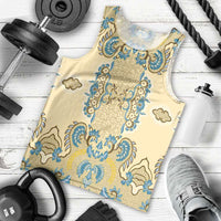 Madiba Nelson Mandela Men Tank Top Indonesia Batik Yellow Bule - Wonder Print Shop