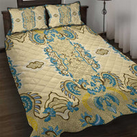 Madiba Nelson Mandela Quilt Bed Set Indonesia Batik Yellow Bule - Wonder Print Shop