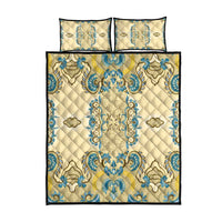 Madiba Nelson Mandela Quilt Bed Set Indonesia Batik Yellow Bule - Wonder Print Shop