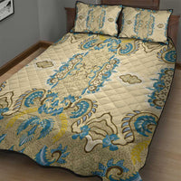 Madiba Nelson Mandela Quilt Bed Set Indonesia Batik Yellow Bule - Wonder Print Shop