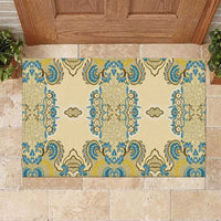 Madiba Nelson Mandela Rubber Doormat Indonesia Batik Yellow Bule - Wonder Print Shop