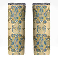 Madiba Nelson Mandela Skinny Tumbler Indonesia Batik Yellow Bule - Wonder Print Shop