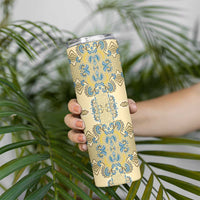 Madiba Nelson Mandela Skinny Tumbler Indonesia Batik Yellow Bule - Wonder Print Shop