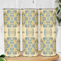 Madiba Nelson Mandela Skinny Tumbler Indonesia Batik Yellow Bule - Wonder Print Shop