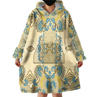 Madiba Nelson Mandela Wearable Blanket Hoodie Indonesia Batik Yellow Bule - Wonder Print Shop