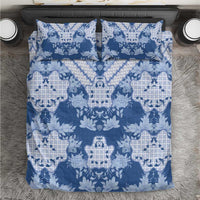 Indonesia Javanese Batik Bedding Set Nelson Mandela Madiba Blue - Wonder Print Shop