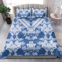 Indonesia Javanese Batik Bedding Set Nelson Mandela Madiba Blue - Wonder Print Shop