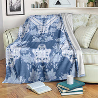 Indonesia Javanese Batik Blanket Nelson Mandela Madiba Blue - Wonder Print Shop