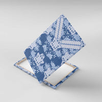 Indonesia Javanese Batik Canvas Wall Art Nelson Mandela Madiba Blue - Wonder Print Shop