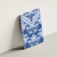 Indonesia Javanese Batik Canvas Wall Art Nelson Mandela Madiba Blue - Wonder Print Shop