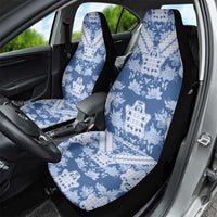 Indonesia Javanese Batik Car Seat Cover Nelson Mandela Madiba Blue - Wonder Print Shop