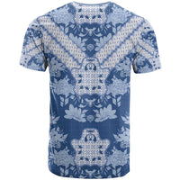 Indonesia Javanese Batik T Shirt Nelson Mandela Madiba Blue - Wonder Print Shop