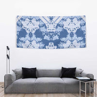 Indonesia Javanese Batik Tapestry Nelson Mandela Madiba Blue - Wonder Print Shop