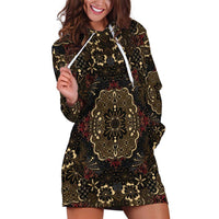 Indonesia Javanese Batik Hoodie Dress Nelson Mandela Madiba Vintage Style - Wonder Print Shop