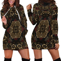Indonesia Javanese Batik Hoodie Dress Nelson Mandela Madiba Vintage Style - Wonder Print Shop