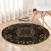 Indonesia Javanese Batik Round Carpet Nelson Mandela Madiba Vintage Style - Wonder Print Shop