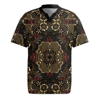 Indonesia Javanese Batik Rugby Jersey Nelson Mandela Madiba Vintage Style - Wonder Print Shop