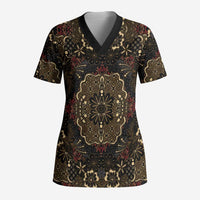 Indonesia Javanese Batik Scrub Top Nelson Mandela Madiba Vintage Style - Wonder Print Shop