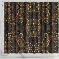 Indonesia Javanese Batik Shower Curtain Nelson Mandela Madiba Vintage Style - Wonder Print Shop