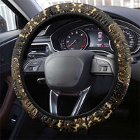 Indonesia Javanese Batik Steering Wheel Cover Nelson Mandela Madiba Vintage Style - Wonder Print Shop
