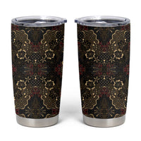 Indonesia Javanese Batik Tumbler Cup Nelson Mandela Madiba Vintage Style - Wonder Print Shop