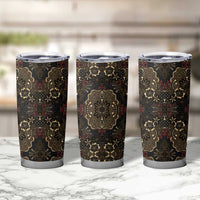 Indonesia Javanese Batik Tumbler Cup Nelson Mandela Madiba Vintage Style - Wonder Print Shop