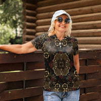 Indonesia Javanese Batik Women Polo Shirt Nelson Mandela Madiba Vintage Style - Wonder Print Shop