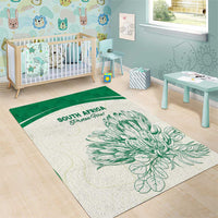 South Africa Cricket Area Rug Protea Fire - Wonder Print Shop