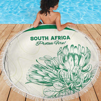 South Africa Cricket Beach Blanket Protea Fire - Wonder Print Shop
