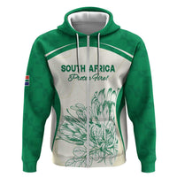 Custom South Africa Cricket Hoodie Protea Fire - Wonder Print Shop