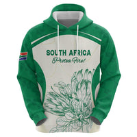 Custom South Africa Cricket Hoodie Protea Fire - Wonder Print Shop
